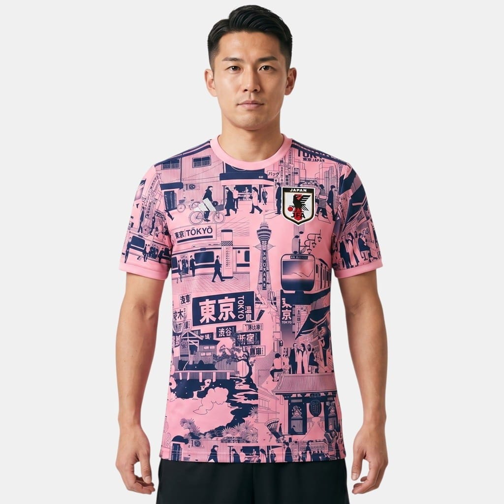Maillot Japon Tokyo Edition Rose (1)