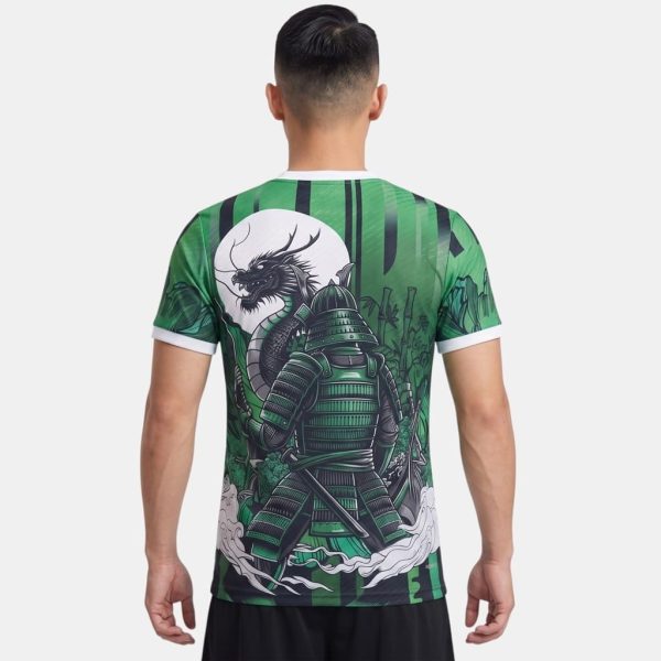 Maillot Japon Dragon Samurai Vert Match