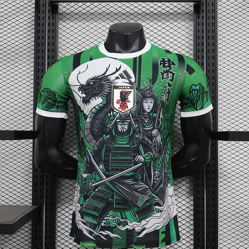 Maillot Japon Dragon Samurai Vert Match