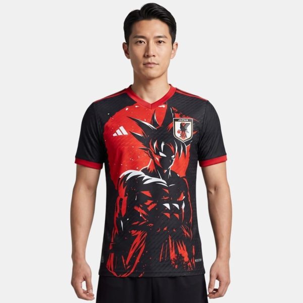 Maillot Japon Super Saiyan Noir Rouge Match