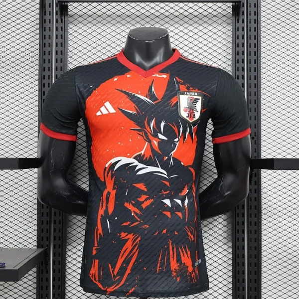 Maillot Japon Super Saiyan Noir Rouge Match