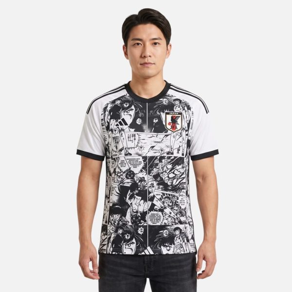 Maillot Japon Captain Tsubasa Edition Manga Blanc