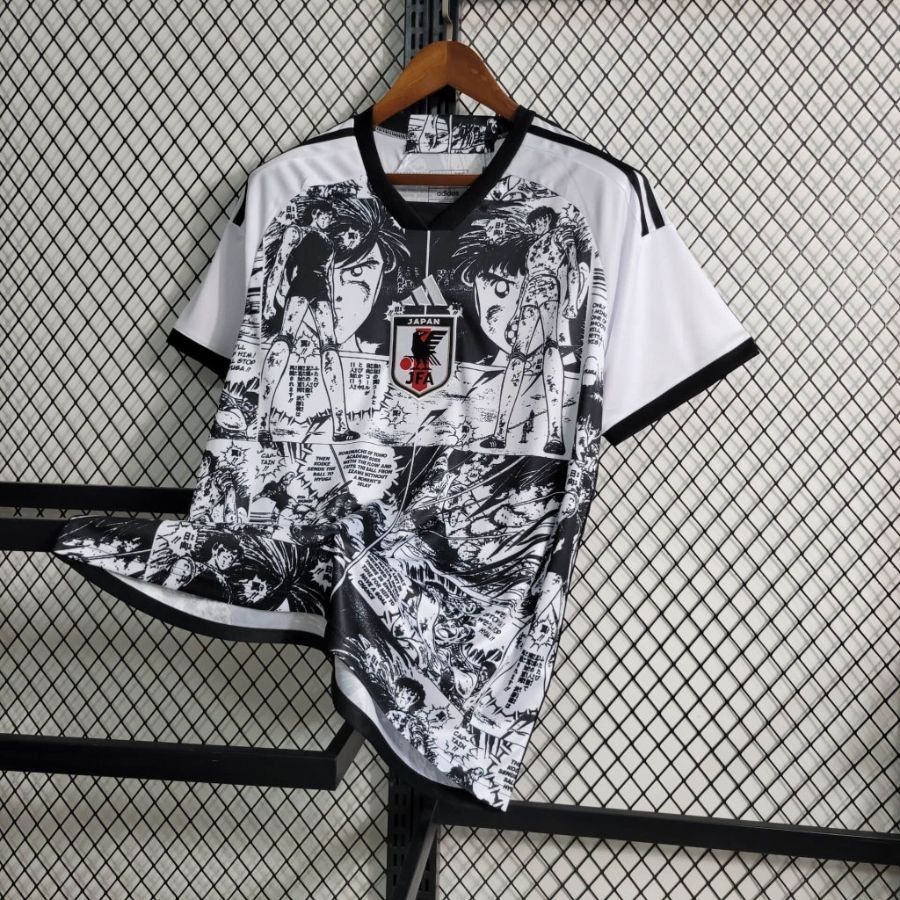 Maillot Japon Captain Tsubasa Edition Manga Blanc