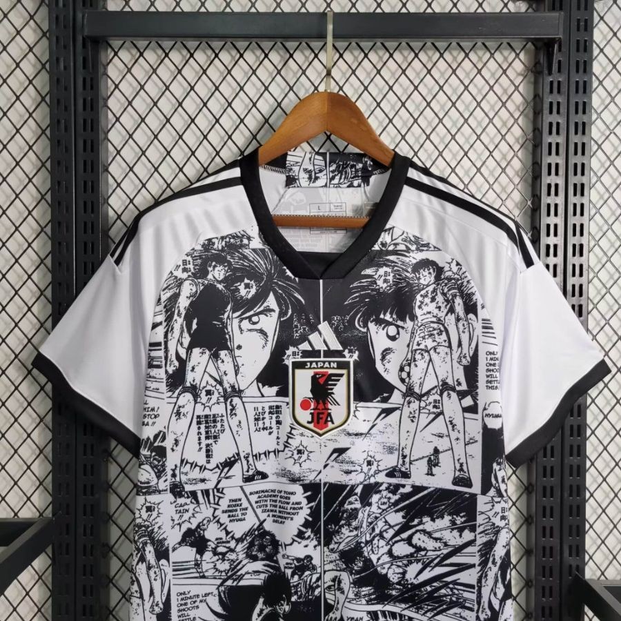 Maillot Japon Captain Tsubasa Edition Manga Blanc