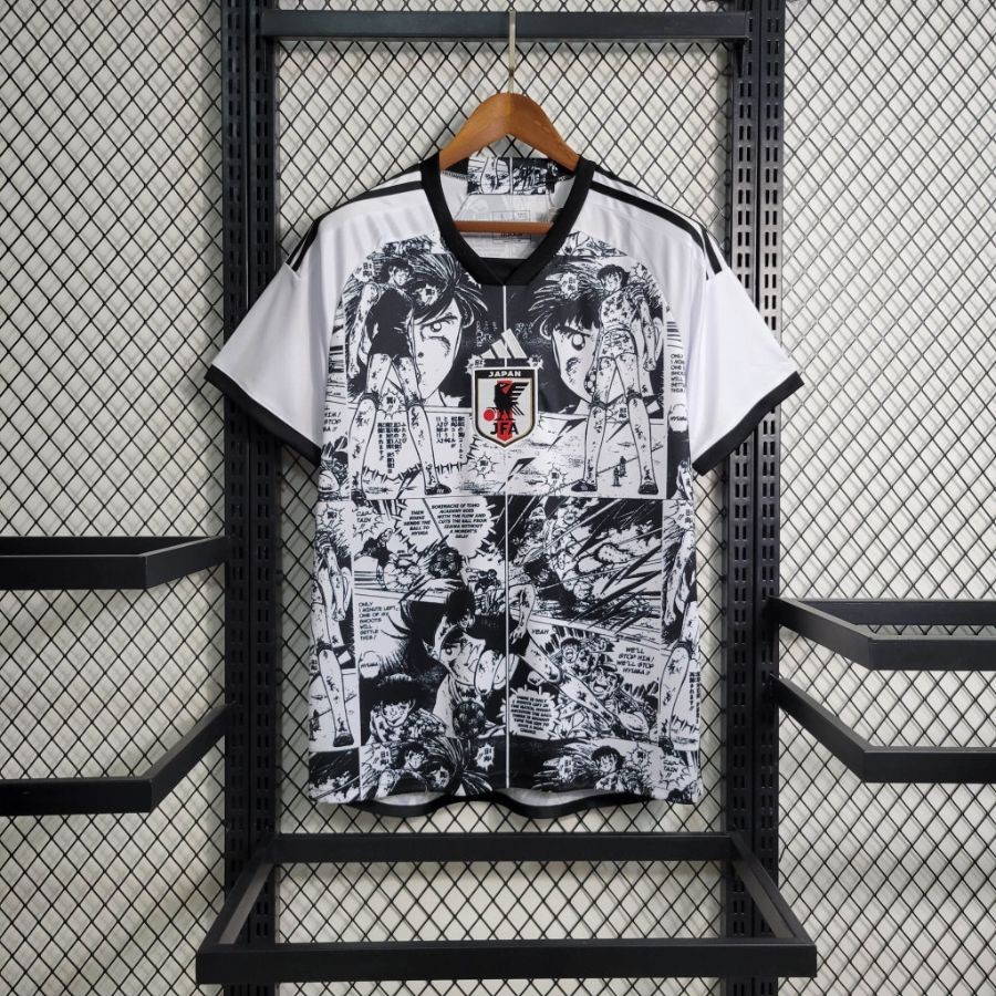 Maillot Japon Captain Tsubasa Edition Manga Blanc