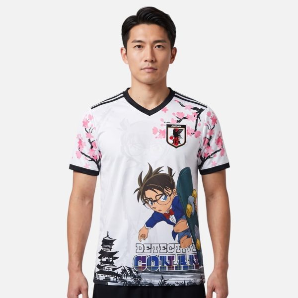 Maillot Japon Conan Edition Détective Blanc