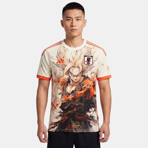 Maillot Japon Dragon Ball Edition Goku Super Saiyan Blanc
