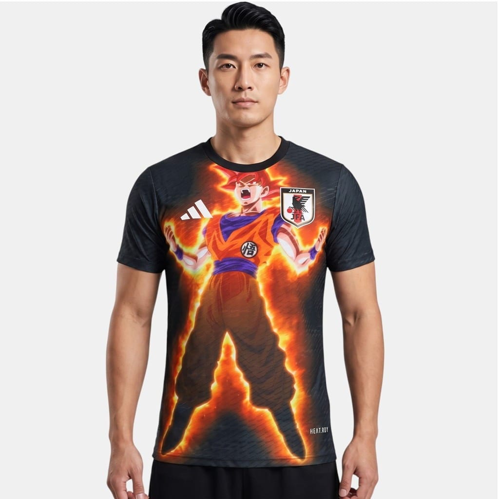 Maillot Japon Dragon Ball Goku Super Saiyan God (1)