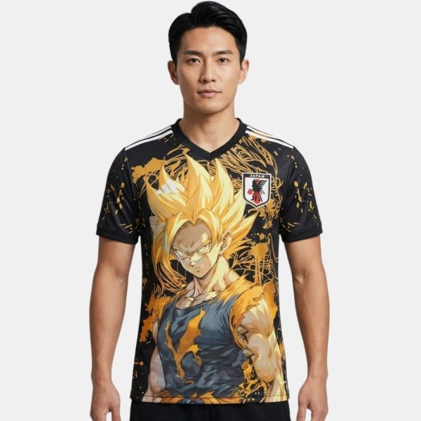 Maillot Japon Dragon Ball Goku Super Saiyan Noir Gold