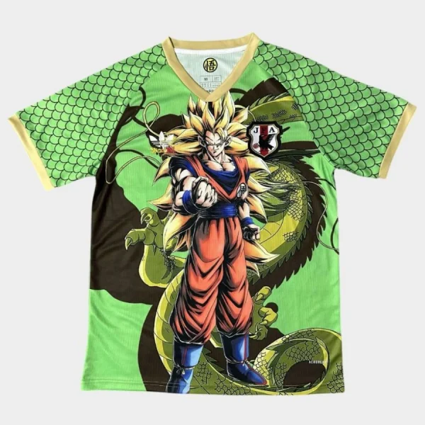 Maillot Japon Dragon Ball Goku Super Saiyan Shenron Vert