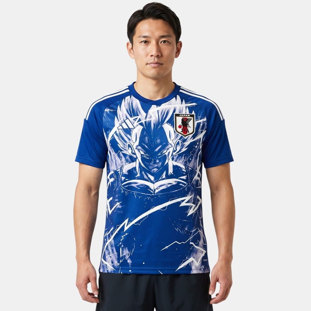 Maillot Japon Dragon Ball Vegeta Super Saiyan Bleu (1)