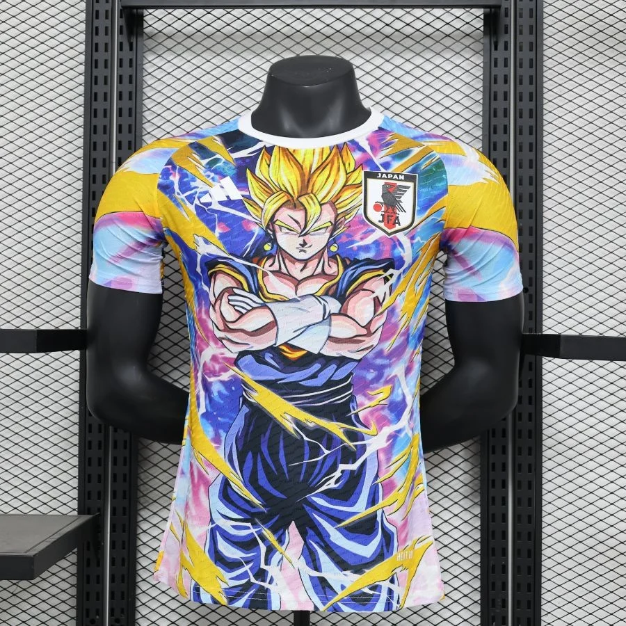 Maillot Japon Dragon Ball Vegeto Super Saiyan Électrique