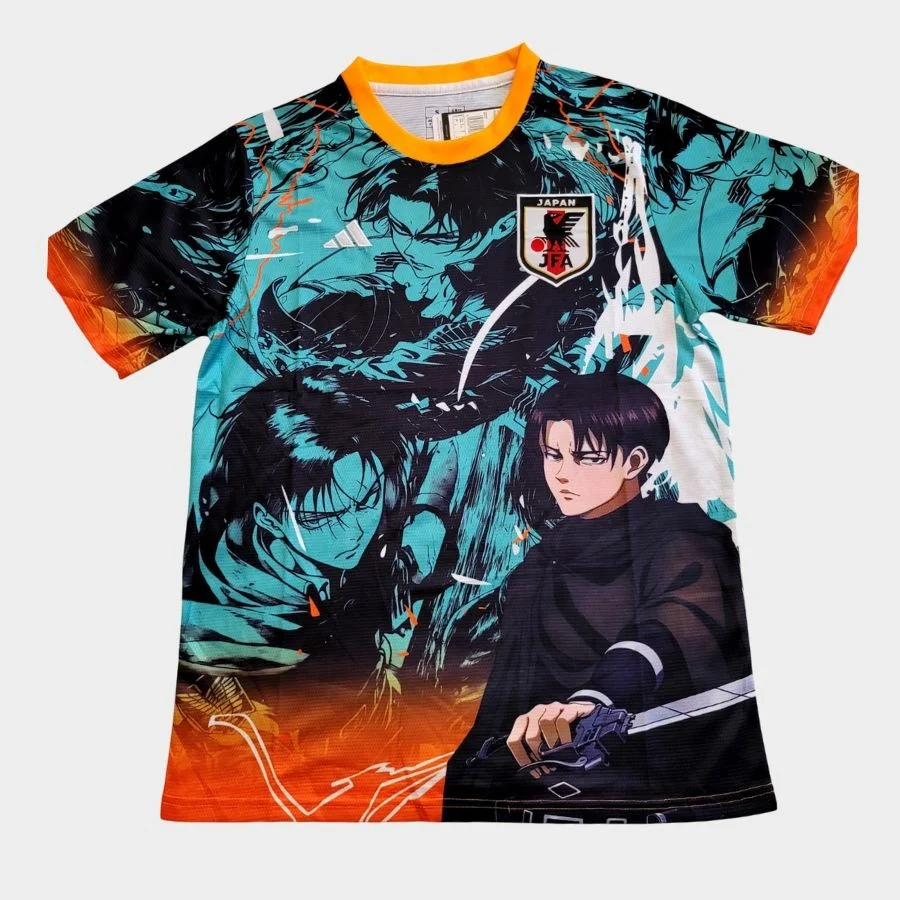Maillot Japon Edition Attack on Titan Edition Bleu Orange