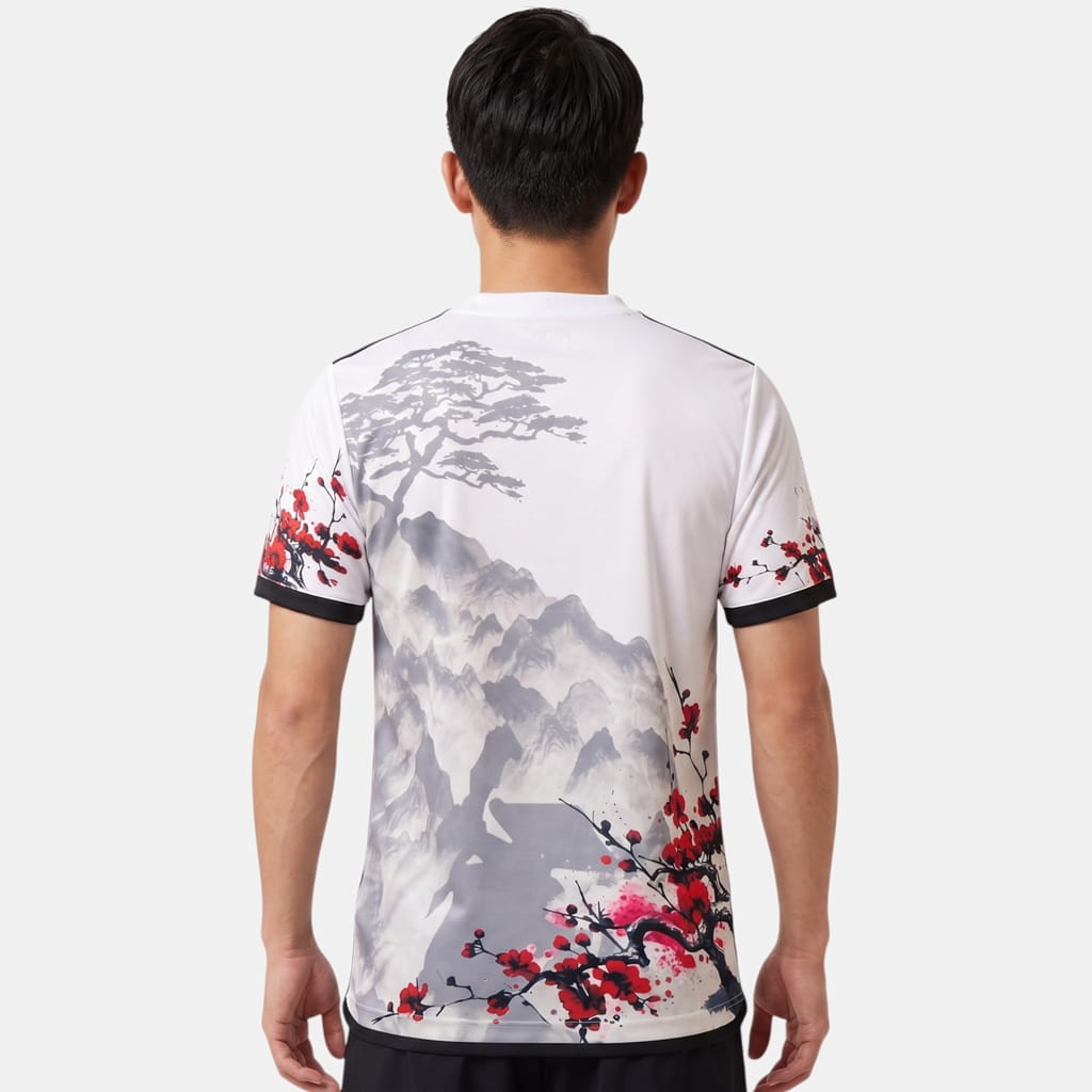 Maillot Japon Edition Dragon Cerisier Blanc (2)