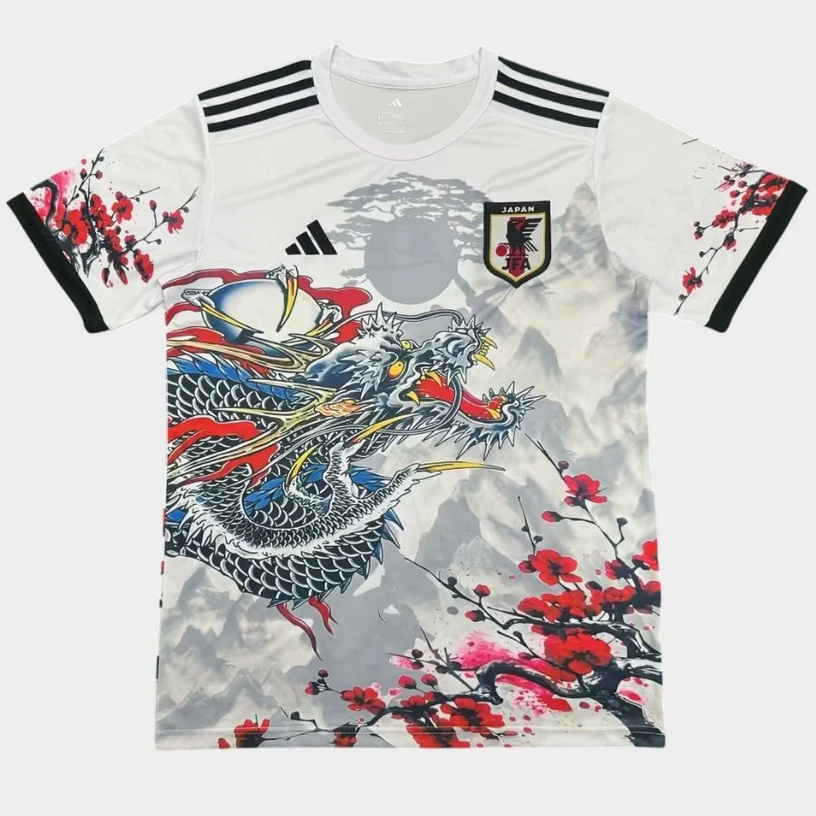 Maillot Japon Edition Dragon Cerisier Blanc
