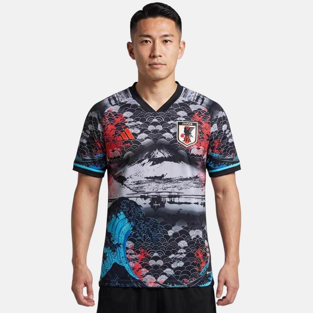 Maillot Japon Edition Fuji Hokusai Noir (1)