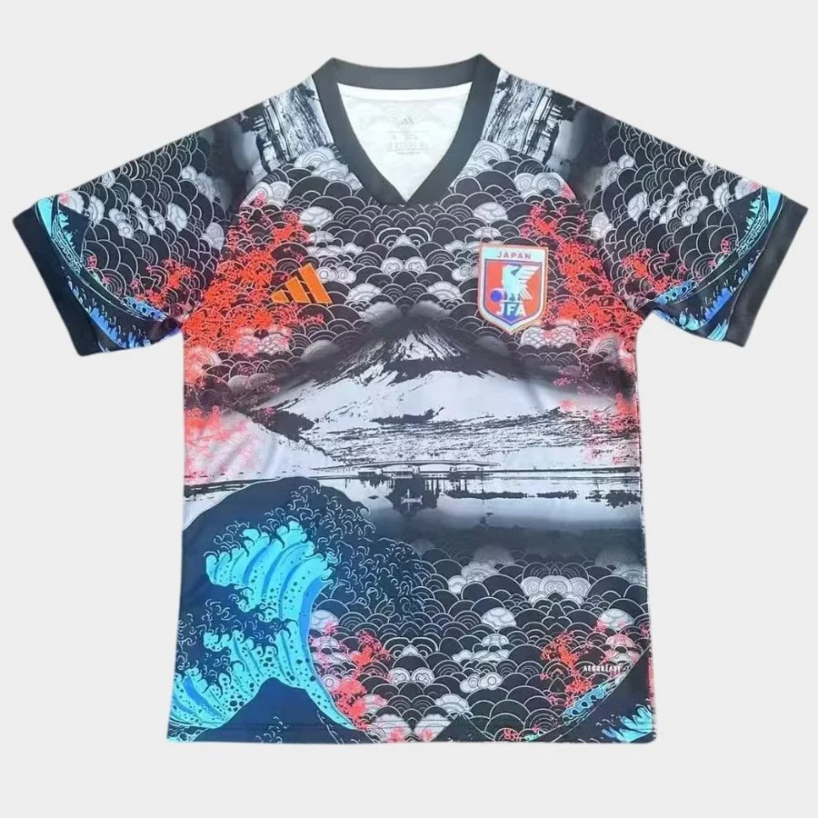 Maillot Japon Edition Fuji Hokusai Noir