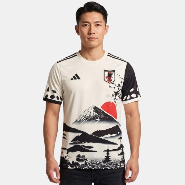 Maillot Japon Edition Fuji Soleil Blanc