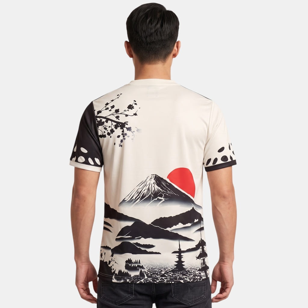 Maillot Japon Edition Fuji Soleil Blanc (2)