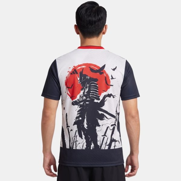 Maillot Japon Edition Guerrier Soleil Levant Blanc