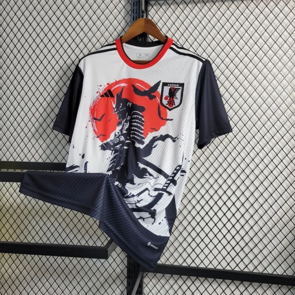 Maillot Japon Edition Guerrier Soleil Levant Blanc