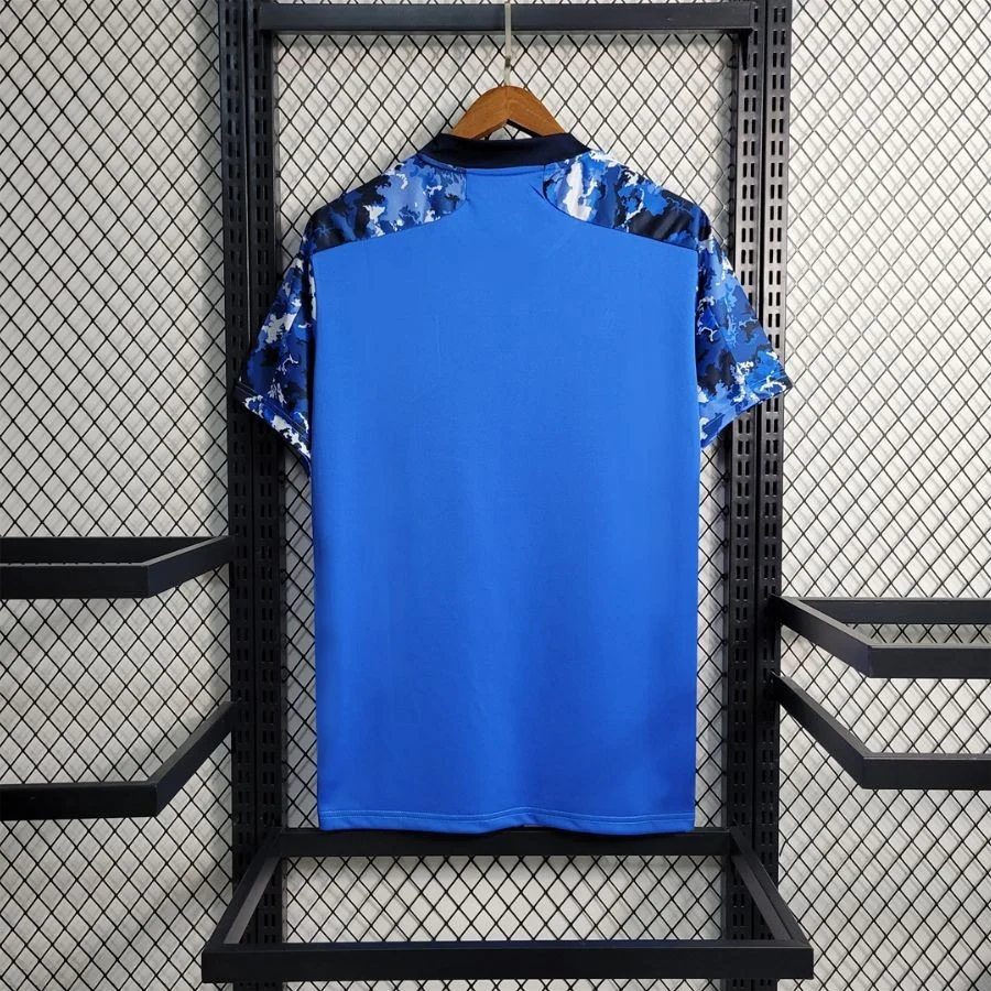 Maillot Japon Edition Militaire Camouflage Bleu