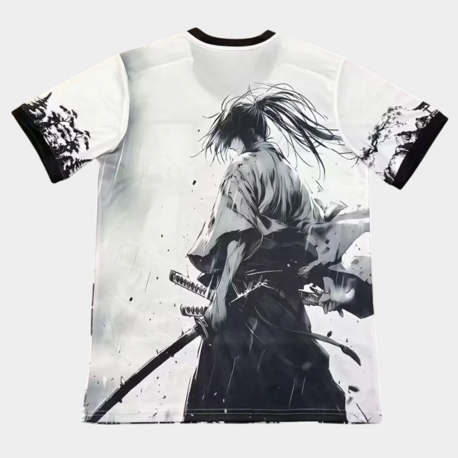 Maillot Japon Edition Samouraï Blanc Artistique