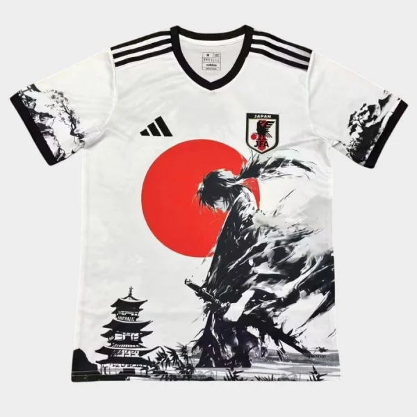 Maillot Japon Edition Samouraï Blanc Artistique