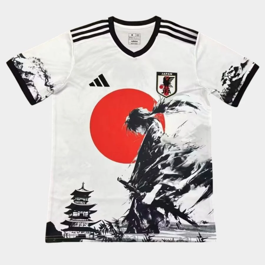 Maillot Japon Edition Samouraï Blanc Artistique