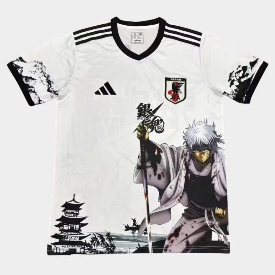 Maillot Japon Gintama Gintoki Edition Samouraï Blanc