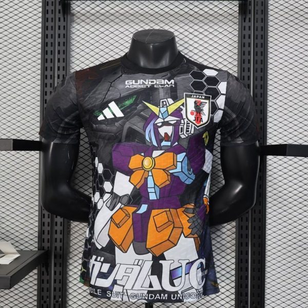 Maillot Japon Gundam Unicorn Edition Mecha Noir