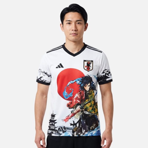Maillot Japon Kimetsu no Yaiba Edition Tomioka Blanc