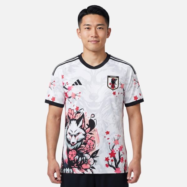 Maillot Japon Kitsune Edition Sakura Blanc