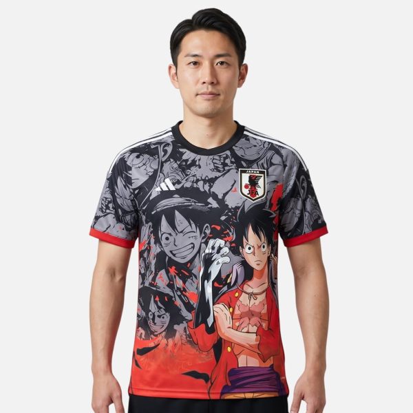 Maillot Japon Luffy Edition Pirate Gris Rouge