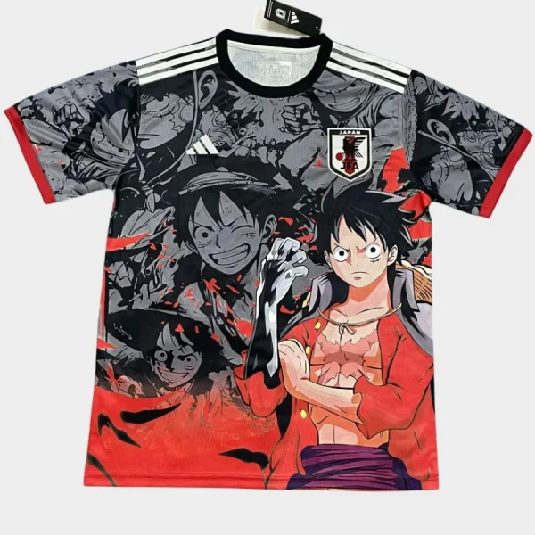 Maillot Japon Luffy Edition Pirate Gris Rouge