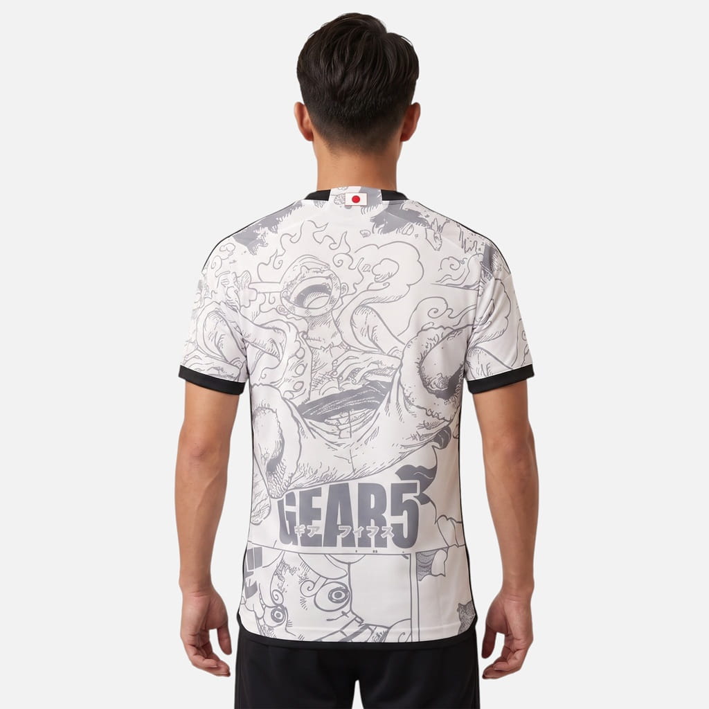 Maillot Japon One Piece Gear 5 Edition Manga Blanc (2)