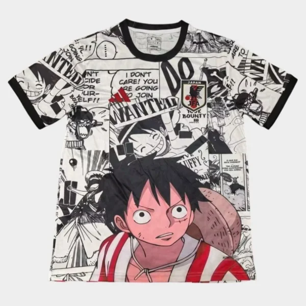 Maillot Japon One Piece Luffy Edition Manga Comic Blanc