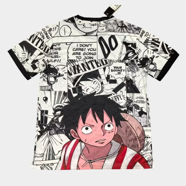 Maillot Japon One Piece Luffy Edition Manga Comic Blanc