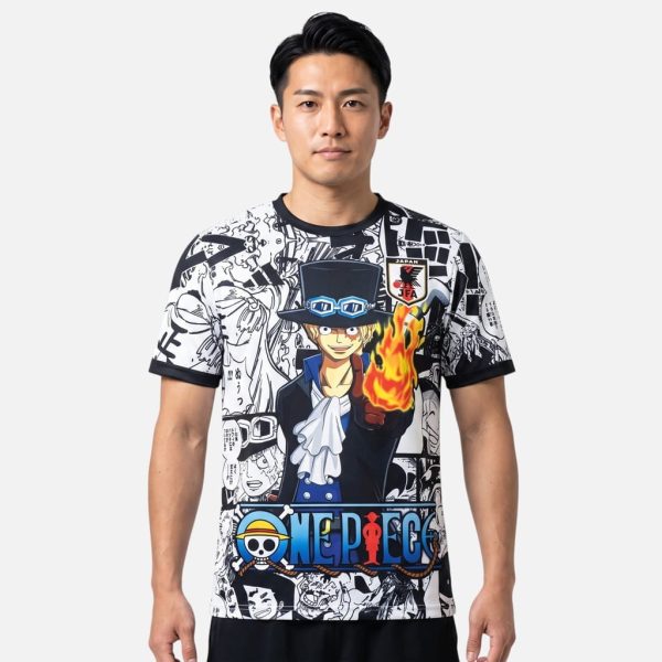 Maillot Japon One Piece Sabo Edition Manga Blanc Noir