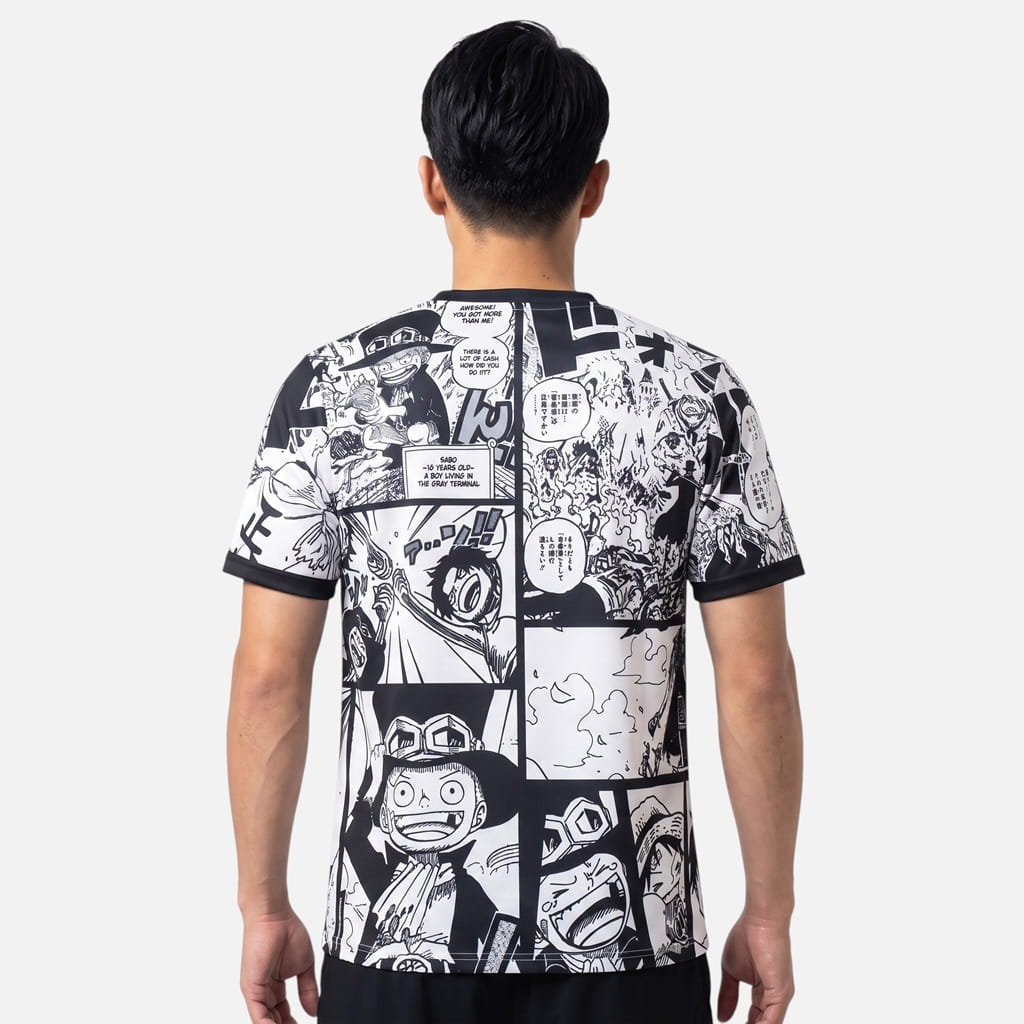 Maillot Japon One Piece Sabo Edition Manga Blanc Noir – Image 2