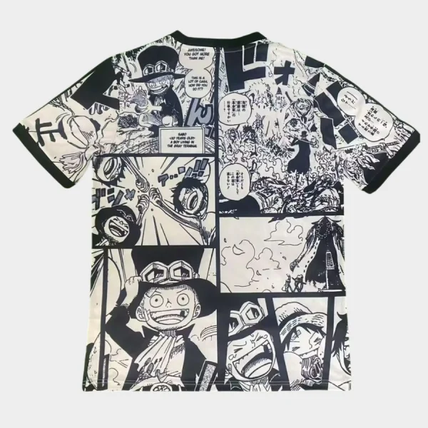 Maillot Japon One Piece Sabo Edition Manga Blanc Noir