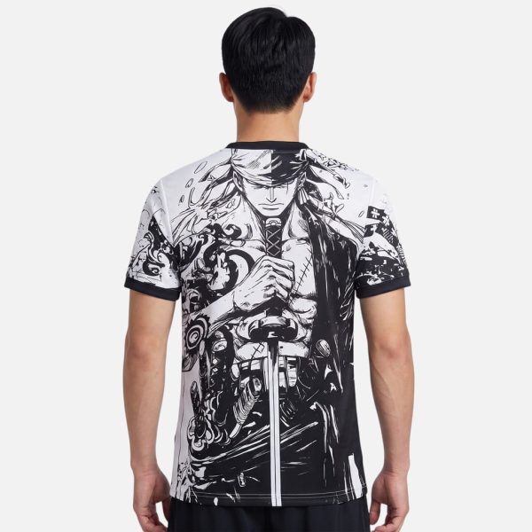Maillot Japon Sabreur Zoro Edition Pirate Blanc