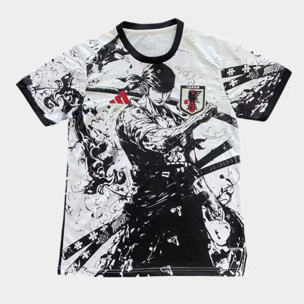 Maillot Japon Sabreur Zoro Edition Pirate Blanc