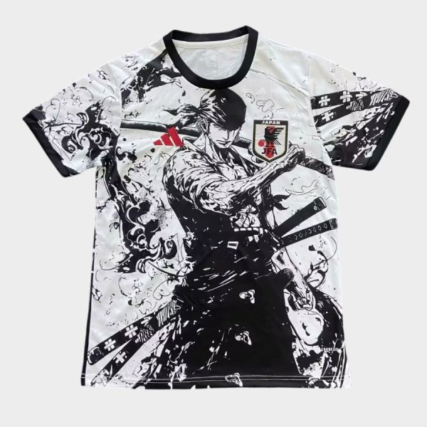 Maillot Japon Sabreur Zoro Edition Pirate Blanc