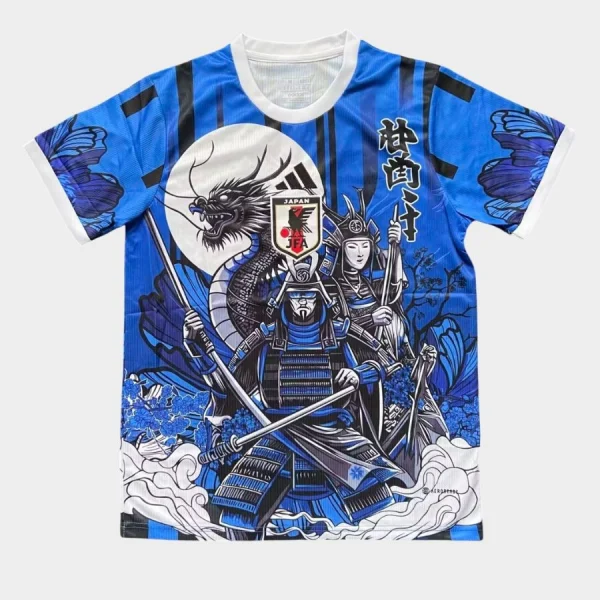 Maillot Japon Samouraï Bleu Edition Dragon de la Lune