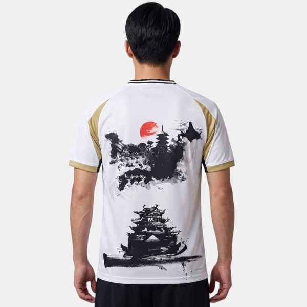 Maillot Japon Samouraï Edition Ink Art Blanc Or