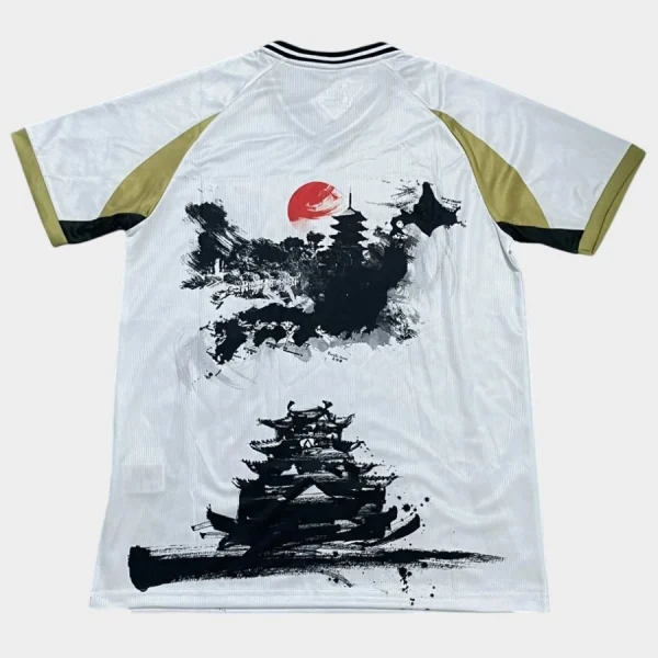 Maillot Japon Samouraï Edition Ink Art Blanc Or