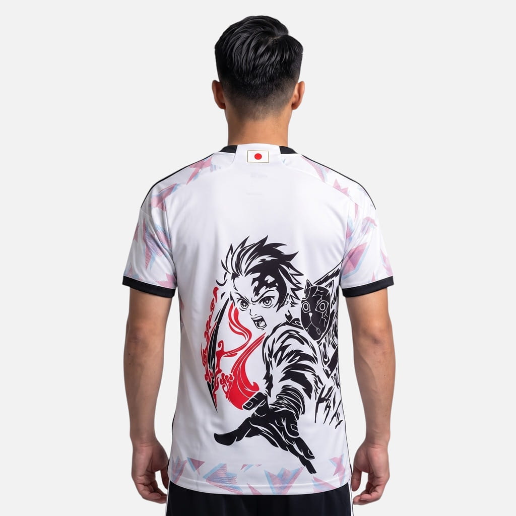 Maillot Japon Tanjiro Edition Demon Slayer Blanc (2)