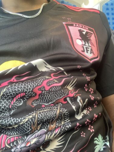Cliquez pour afficher en plein écran Maillot Japon Edition Dragon Mythique Bleu Royal photo review