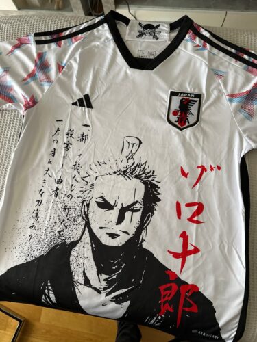 Cliquez pour afficher en plein écran Maillot Japon Zoro Edition One Piece Blanc photo review